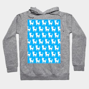 Chihuahua silhouette print (large) turquoise Hoodie